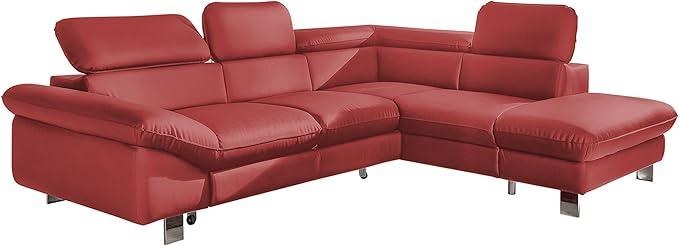 Faux leather sectional