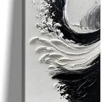 Black and white abstract art print thumbnail