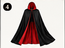 L'VOW black and red Gothic vampire cape