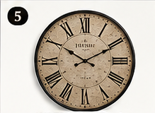AYRELY walnut grandfather-style wall clock