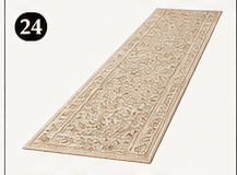 HY HAO YUN LAI beige vintage hallway runner rug