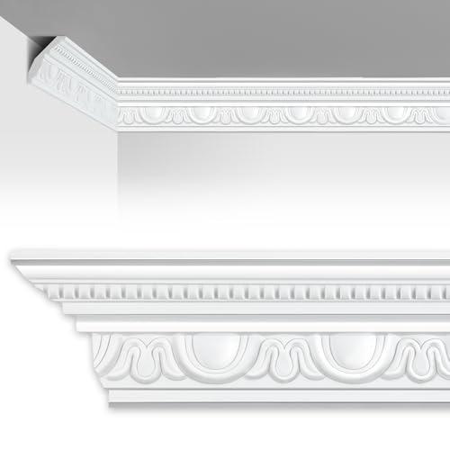Marsui Crown Molding Trim — 4-Piece 23.6" x 94.5" Embossed
