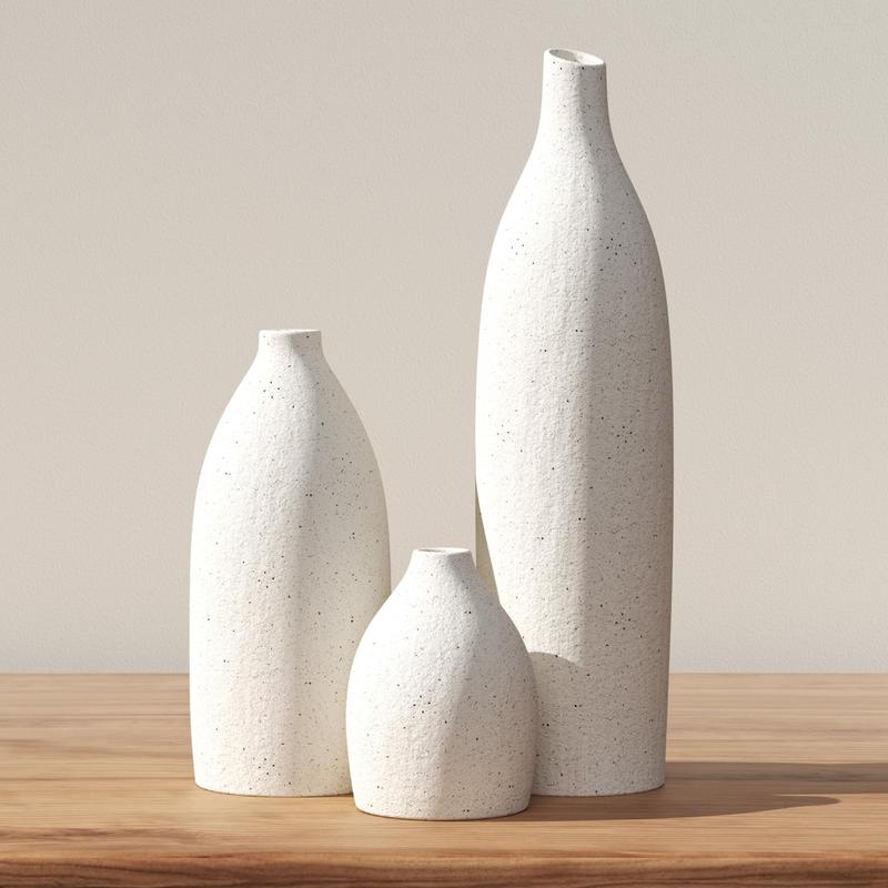 Minimalist Ceramic Vase Set of 3