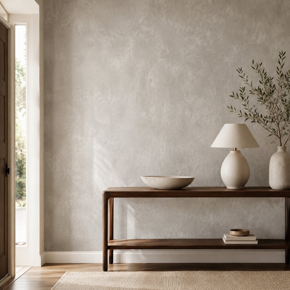 Concrete Texture Limewash Peel &amp; Stick