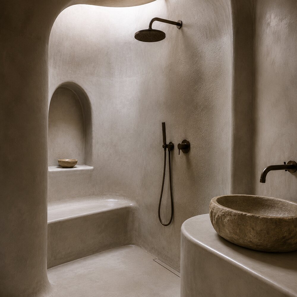 Tadelakt Moroccan Lime Plaster — Waterproof Polished Finish