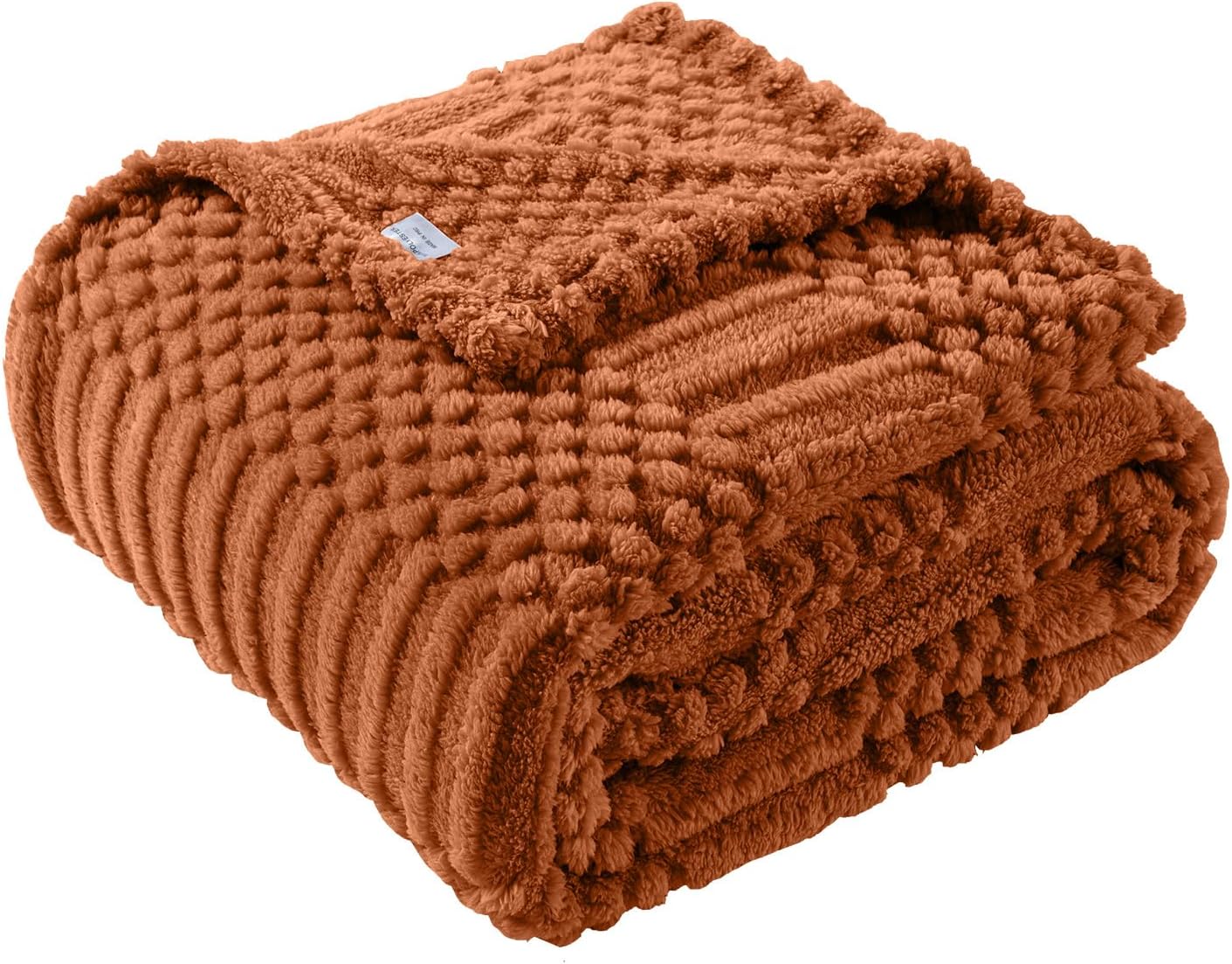 50x60 Inch Rust Throw Blanket — Soft & Fluffy Fleece